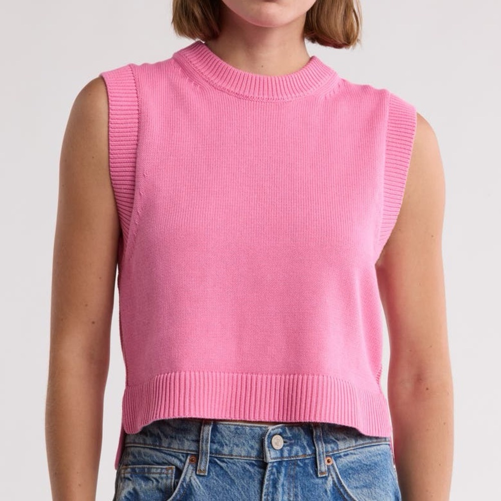 French Connection Mozart Cotton Sweater Tank